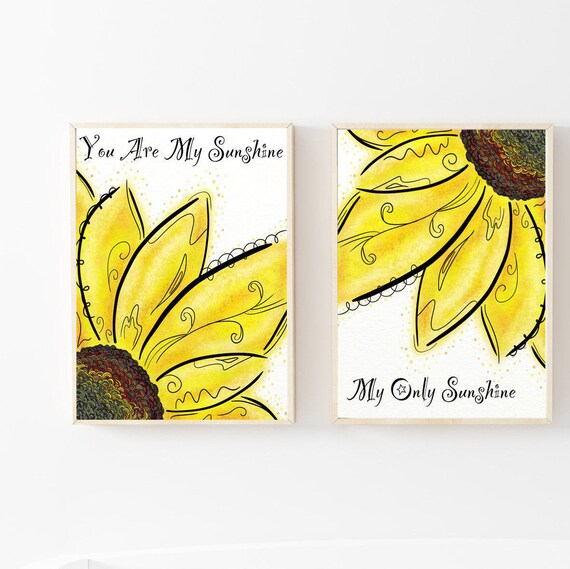 sunflower nursery wall decor
