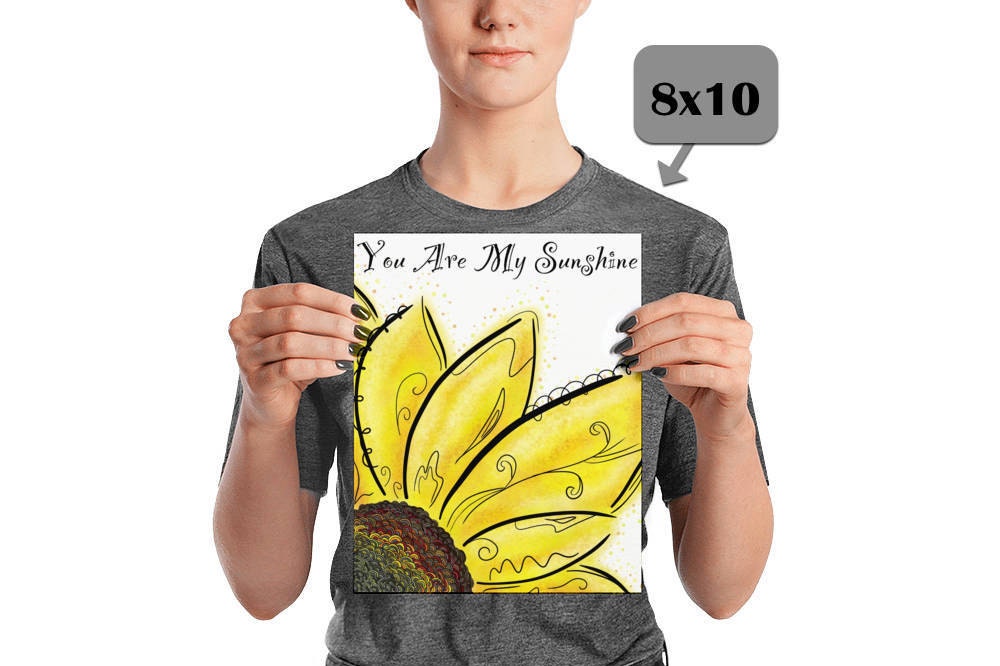 Sunshine Nursery Art Sunflower Wall Decor Kids Prints Sets | Etsy