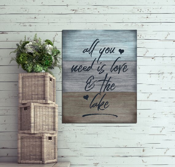 Lake Signs Wall Decor Lake Lover Decor Nautical Lake House Etsy