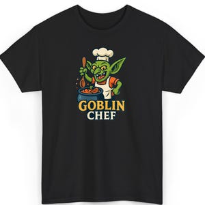 Goblin Chef Shirt: Whimsical Fantasy Tee - Gamer Kitchen Wear