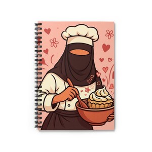 Niqab Chef Baking Notebook | Spiral Ruled Journal