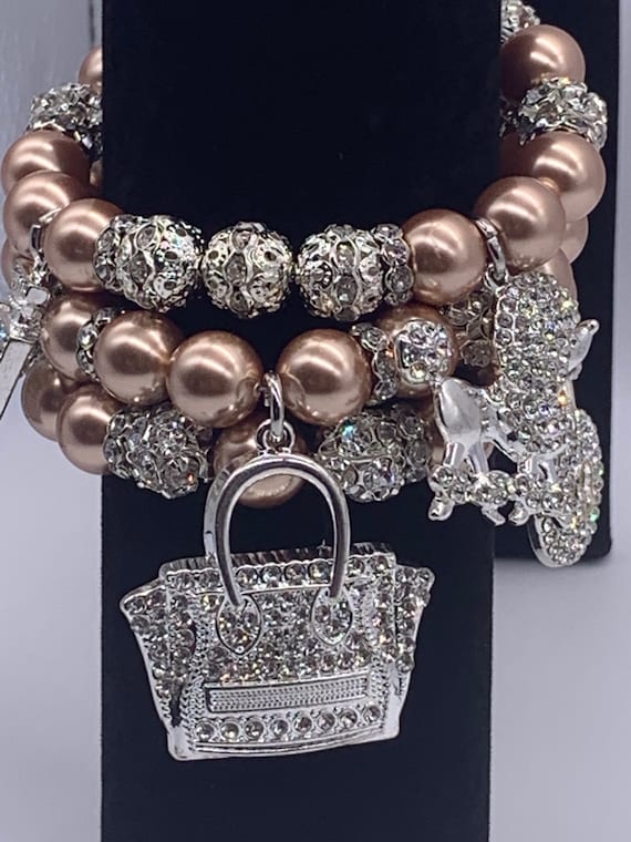 La’Faye Regal Designs by Dana, 3 Rose Gold Bracelets, Just Because Collection
