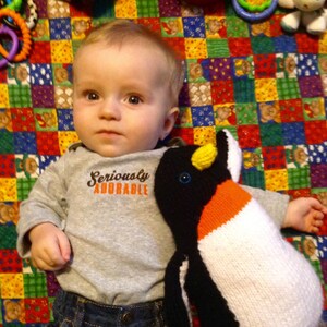 Peter the Penguin - adorable, soft, hand-made penguin.  He&#39;s sure to be a favorite!