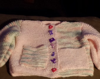 Knitted Baby Sweater with pockets