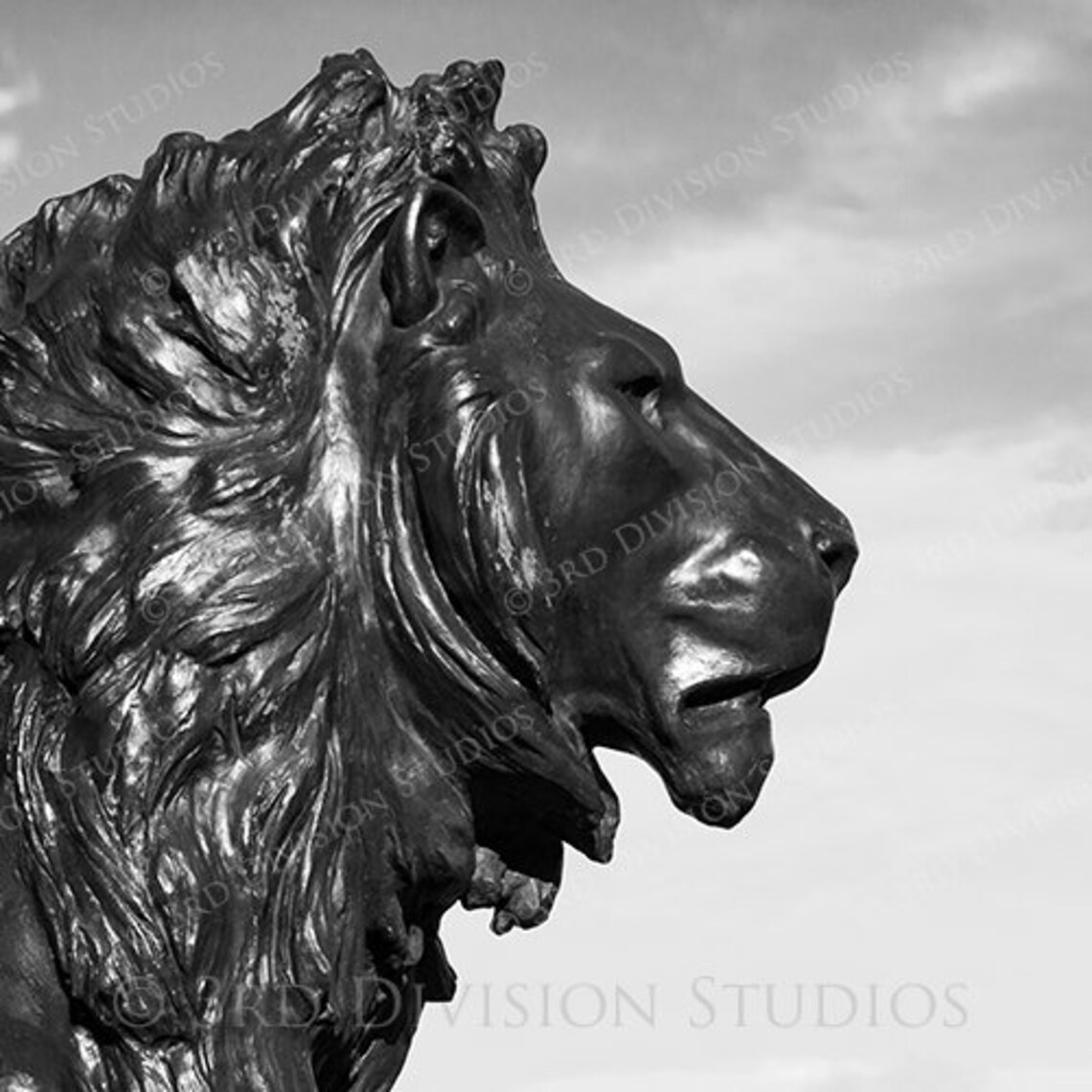 Lion Statue Silhouette Buckingham Palace London England Etsy