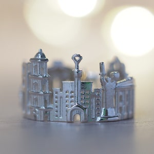 Kyiv Stadtansicht Ring | Ukrainischer Nationalring | Einzigartiges Geschenk für Ukrainer | Ukraine im Herzen | Unikate ! ероям ава