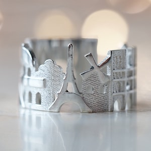 Paris Cityscape Ring | Paris Skyline Ring | Love Ring | France Ring Gift | Mothers Day | Precious Promise Ring | Romantic Gift