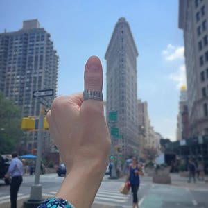 New York Cityscape Ring Statement Ring New York City Ring NYC Ring Mother's Day Gift Anniversary Gift Gift for Men image 7