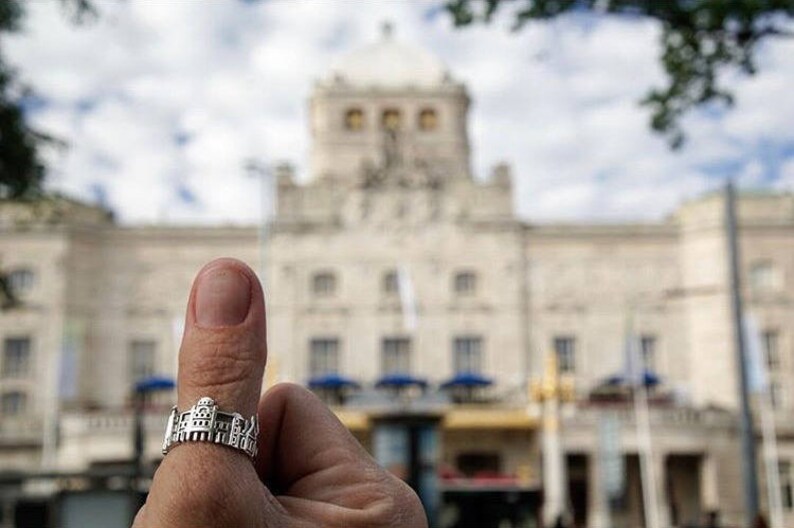 Stockholm Cityscape Ring Sweden Skyline Ring Engagement Ring Wedding Gift Anniversary Gift Traveler Jewelry image 8