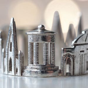 Anel da paisagem urbana de Edimburgo | Presente precioso para escoceses | Anel de declaração | Presente de casamento | Presente de aniversário | Joias Góticas | Dia das Mães