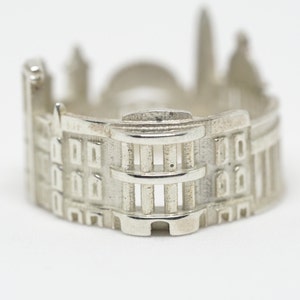 Washington DC Cityscape Ring Skyline Ring Gift for Him Romantic Gift Shekhtwoman Unique Jewelry Custom City Ring image 2
