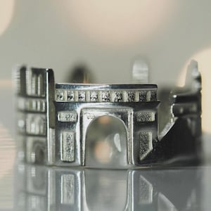 Paris Cityscape Ring Paris Skyline Ring Love Ring France Ring Gift Mothers Day Precious Promise Ring Romantic Gift image 5