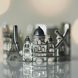 Paris Cityscape Ring Paris Skyline Ring Love Ring France Ring Gift Mothers Day Precious Promise Ring Romantic Gift image 2