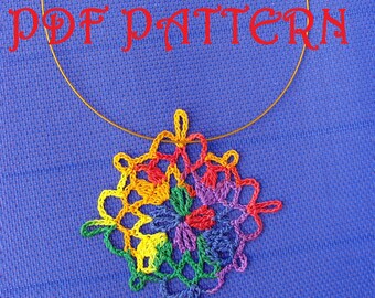 Patrón PDF de collar de crochet Fiesta
