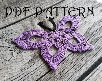 Small Crochet Butterfly PDF Pattern