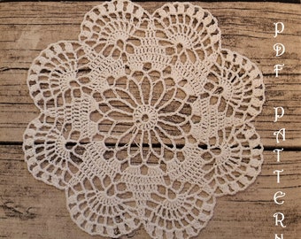 Patrón PDF de tapete de crochet Sunrise