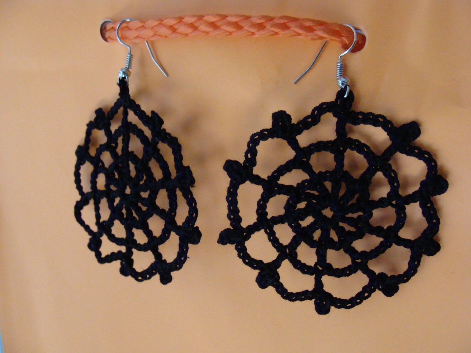 Crochet Cobweb Earrings PDF Pattern - Etsy