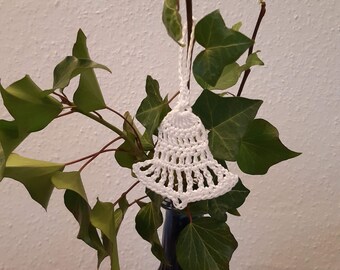 Crochet Christmas Bell PDF Pattern Ornament Décor Applique