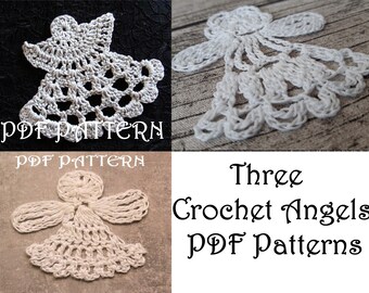 3 Crochet Angels PDF Pattern