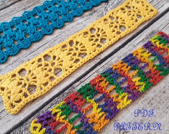 THREE Bookmarks PDF Pattern / Lace / Vintage
