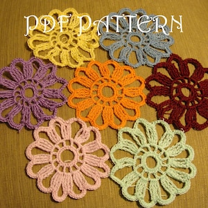 Crochet Flower Doily PDF Pattern Madrid