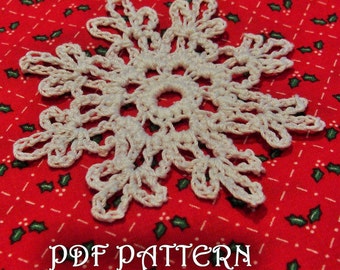 Crochet Snowflake PDF Pattern Paris