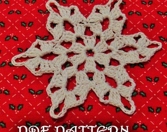 Patrón PDF de copo de nieve de crochet Nueva York