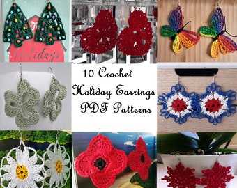 E-BOOK Vacaciones en crochet 10 patrones de pendientes de crochet PDF