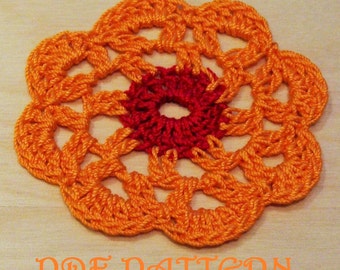Patrón PDF de flor de crochet Venecia