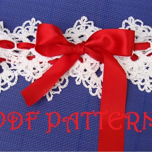 Crochet Bridal Garter PDF Pattern
