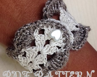 Patrón PDF de pulsera de crochet