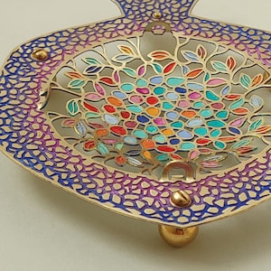 Honey Plate | Rosh Ha'Shana | Jewish gift | made in israel | Judaica