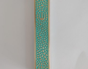 Mezuzah Mosaic | Mezuzah Case | Judaica | Made in Israel | Wedding Gift | New Jewish Home Gift | Mezuzah with Shin | Brass Mezuzah |