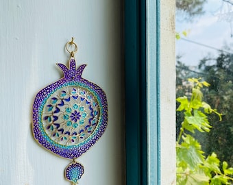 Pomegranate Rosh Hashanah Wall Hanging | Jewish Holiday Art