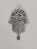 Mosaic Hamsa Wall Hanging | Handmade Jewish Art, Israel Gift product logo