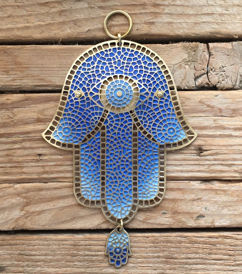 Hamsa Mosaic Hamsa wall hanging Hamsa Wall art Judaica Etsy