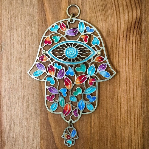 Hamsa Wall Art Judaica Made in Israel Bat Mitzvah Gift Etsy