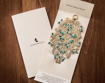 Floral Hamsa Wall Hanging | Jewish Art, Bat Mitzvah Gift