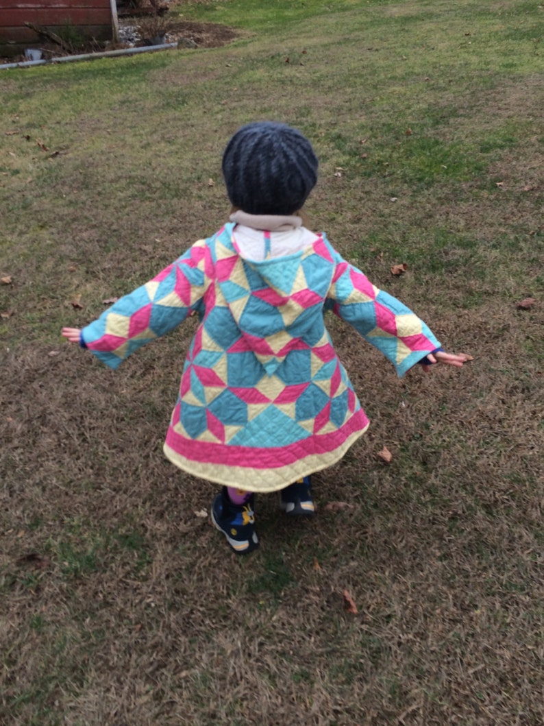 Custom Quilt Coat Upcycled Vintage Quilt Child's Quilt Etsy