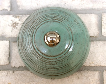 Ceramic Doorbell Push Button cover, Handmade door bell, Home Decor, Unique gift idea, Housewarming gift (N-bel-22)