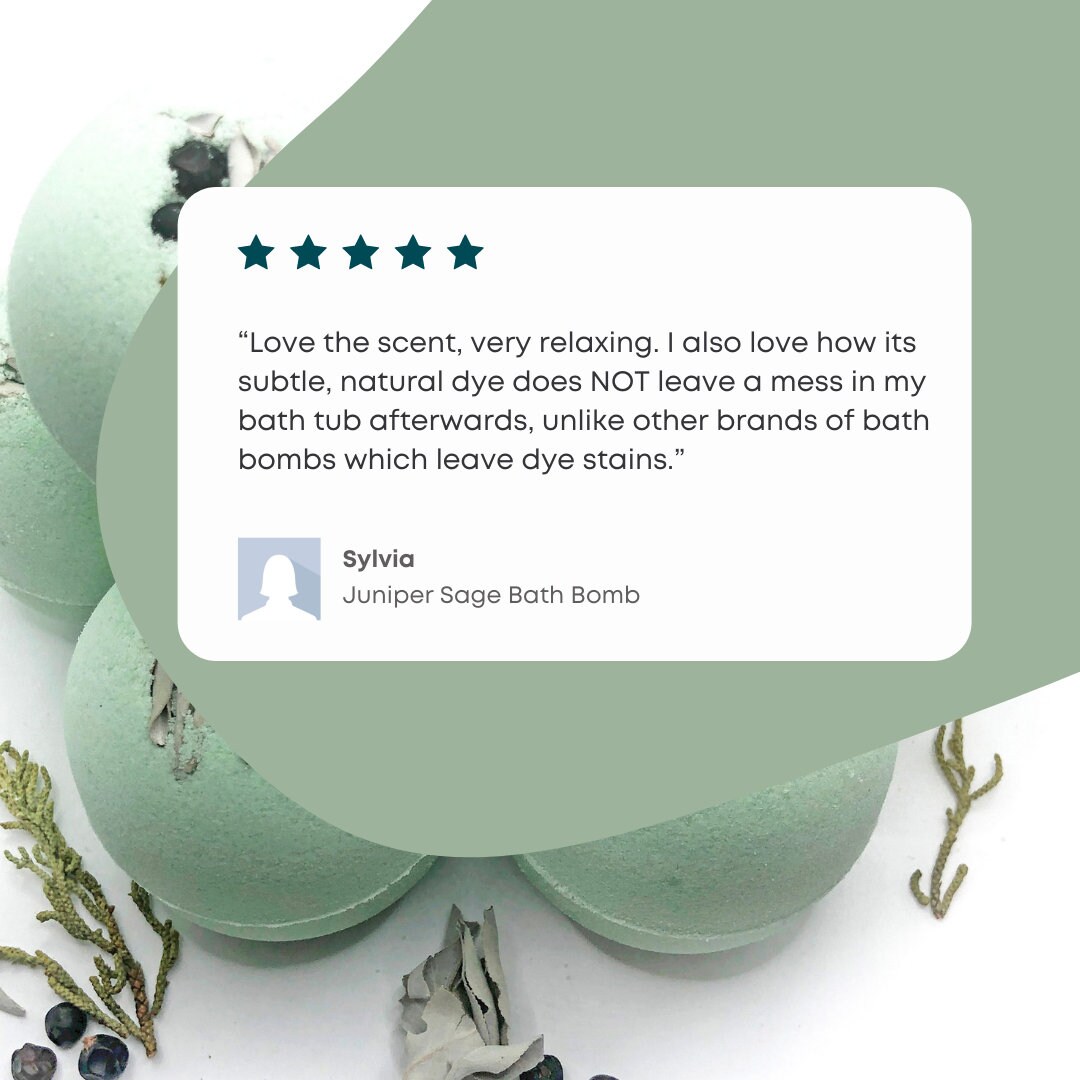 Juniper Sage Bath Bomb Large Handmade Jumbo Bath Fizzy Fresh Etsy