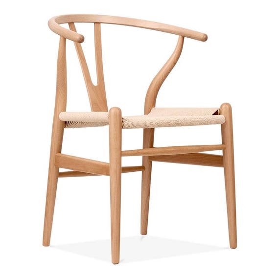 Wishbone Chair Hans Wegner Oak Wood Etsy