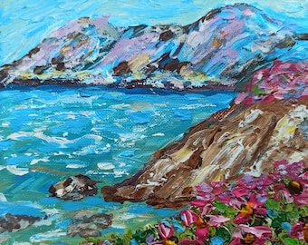 Original Acrylic Landscape Art, Acrylic Painting, Impressionistic