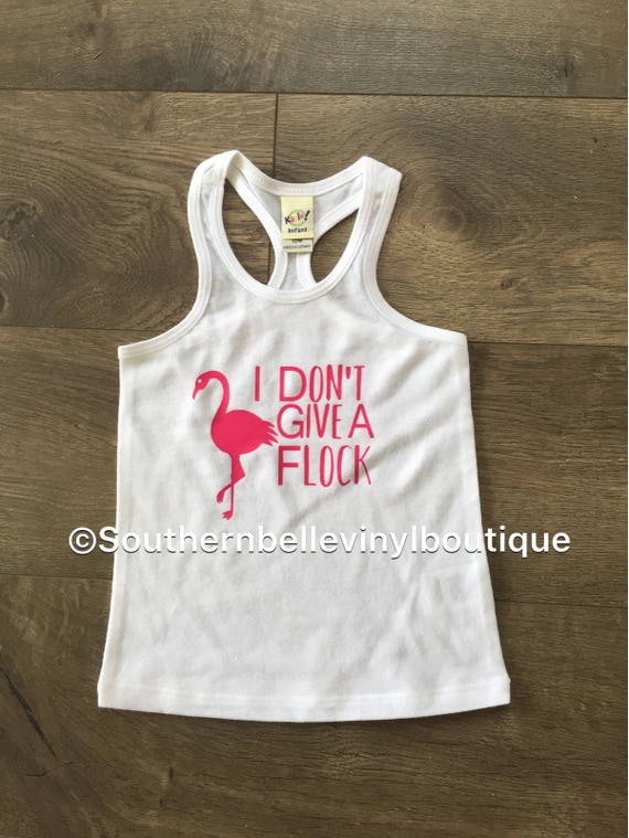 Zero Flocks Given Racerback Tank Top Funny Flamingo Party Bachelorette Tee