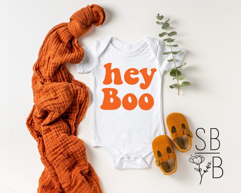 Halloween onesie little boo baby clothing Halloween outfit unisex baby hey boo onesie Halloween Hey boo my first Halloween