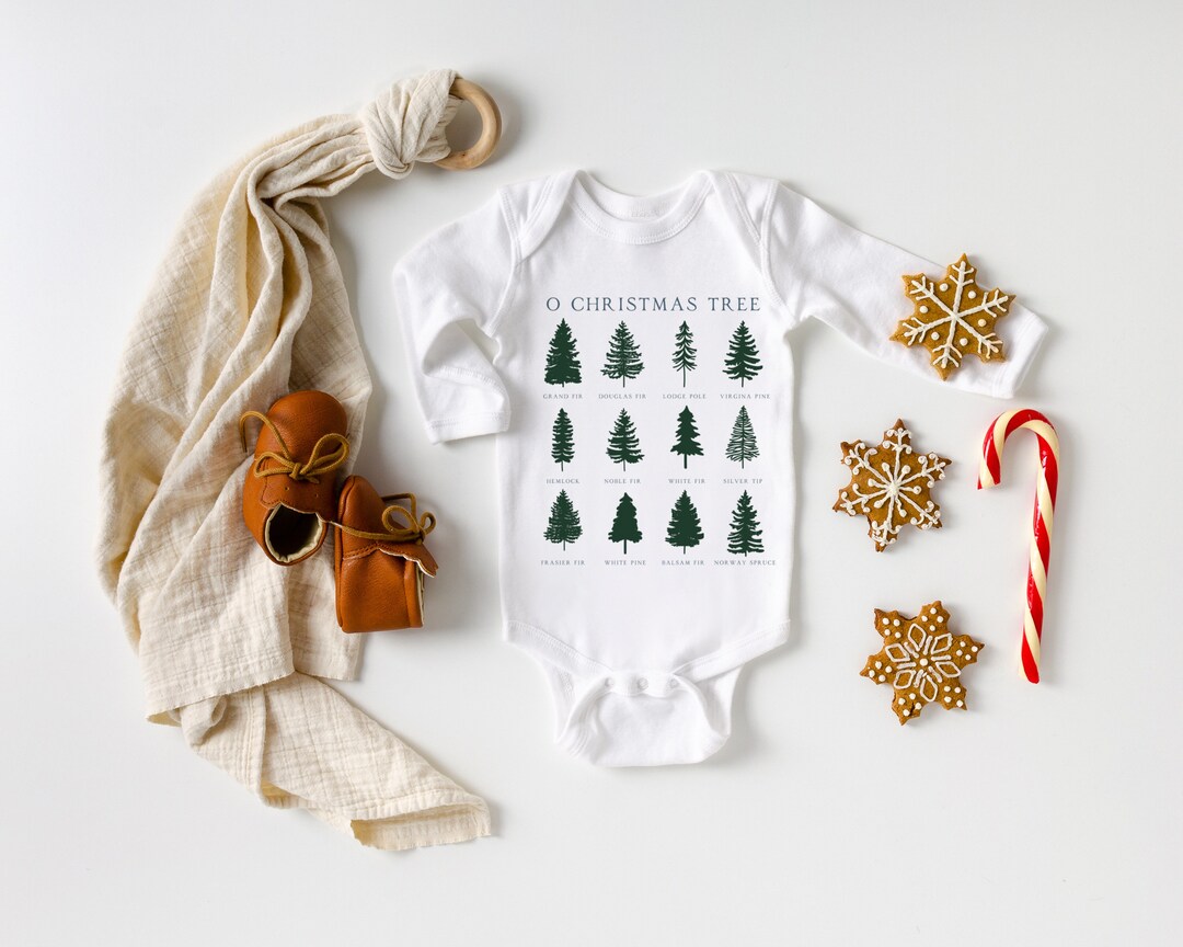 Boho Christmas Tree Onesie® Christmas Onesie® Cute Simple Etsy