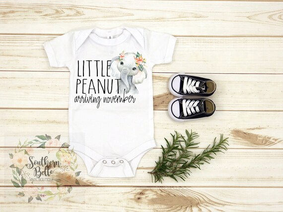 Pequeno Cacahuete Onesie Cacahuete Pequeno Nuevo Bebe Etsy