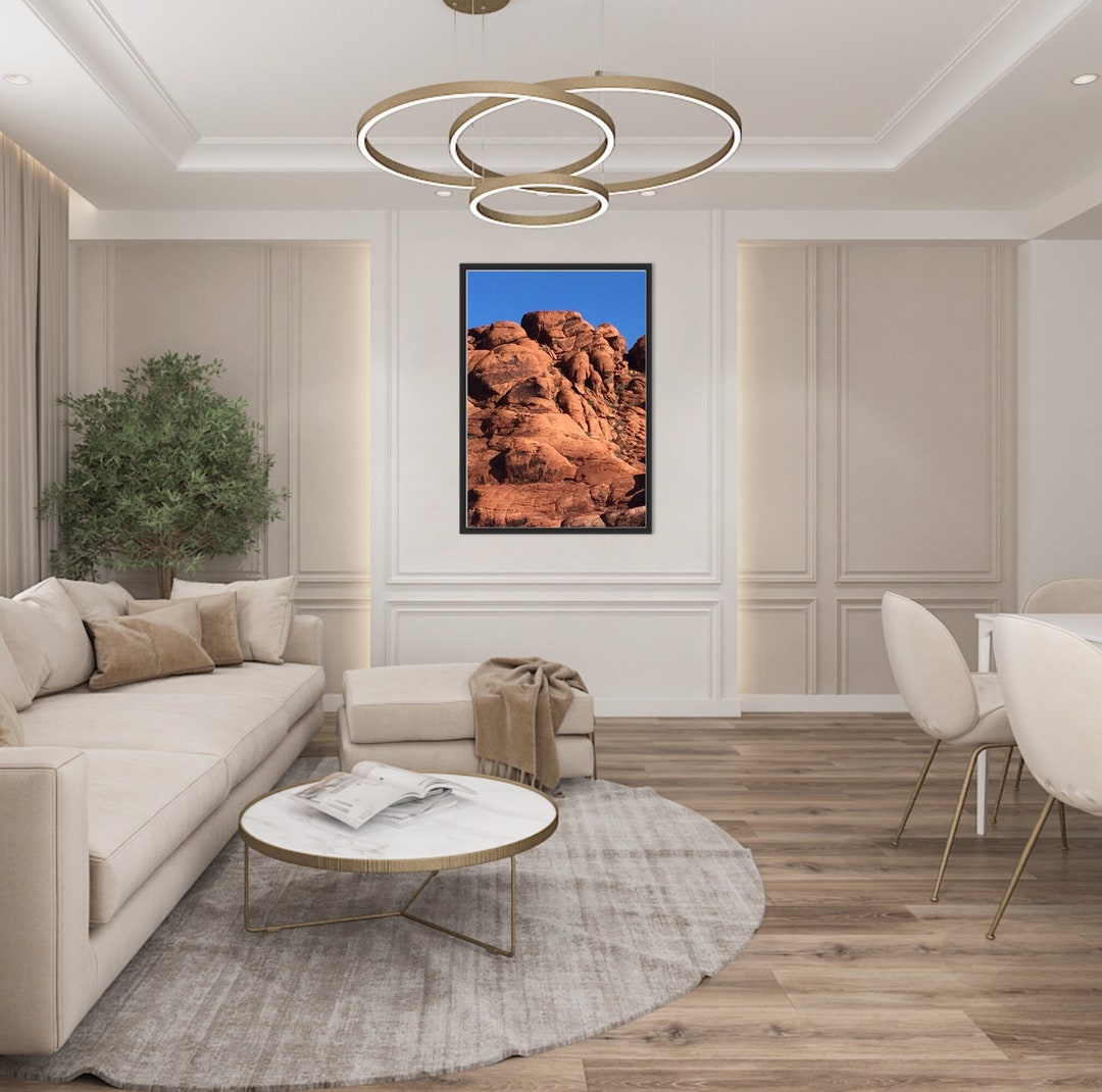 Red Rock Nevada Wall Art, Red Rocks Print, Natural Rock Formation ...