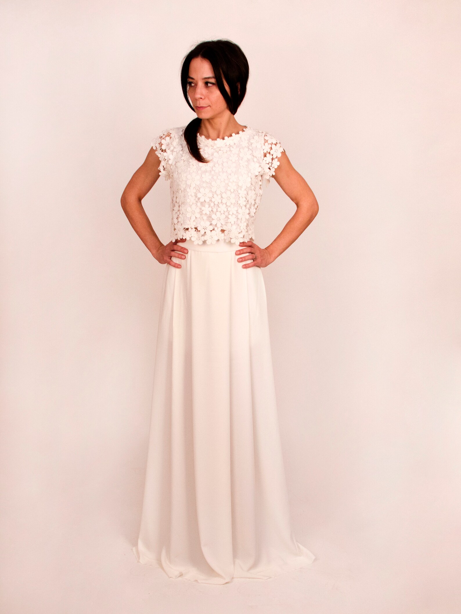 Two Piece Wedding Dresses,Boho Wedding Dress main image 0