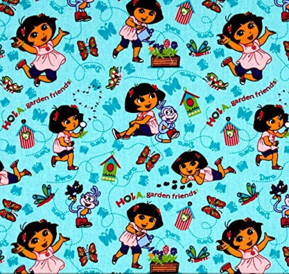 Face Mask made from Dora the Explorer Fabric | Etsy